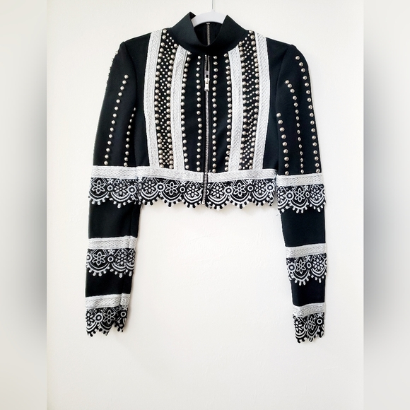 JESSICA RICH COLLECTION UNIQUE DESIGNER TOP - Picture 2 of 11